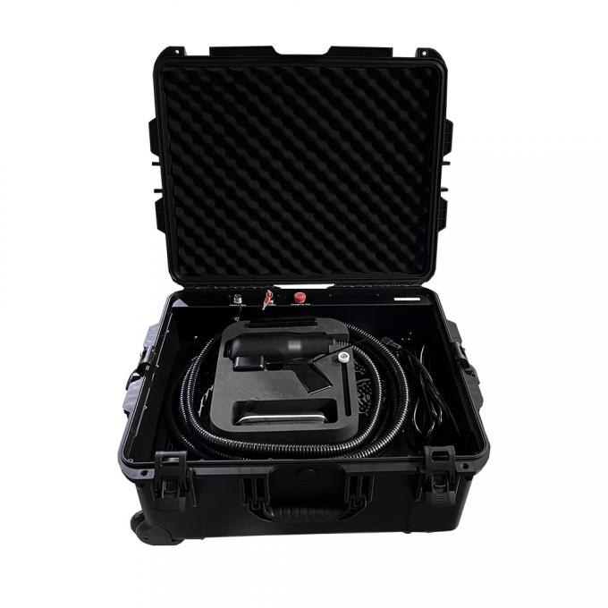 پالس 200w 300w چمدان فايبر ليزر ماشین تمیز کردن دستگاه حذف زنگ 0